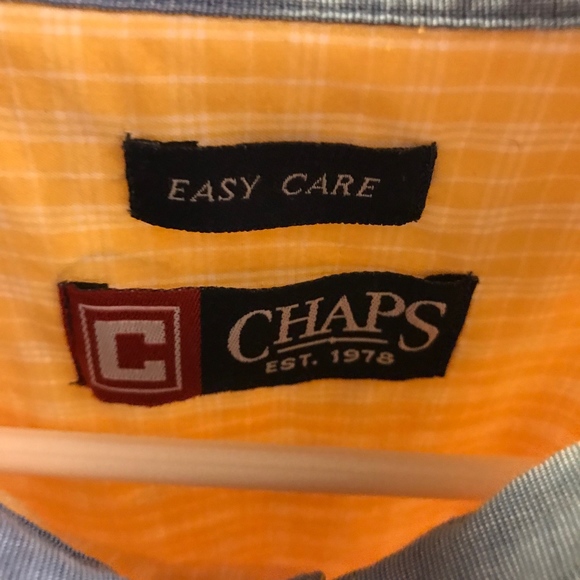 Yellow Plaid Chaps/Polo Button Down - Large - Picture 4 of 5